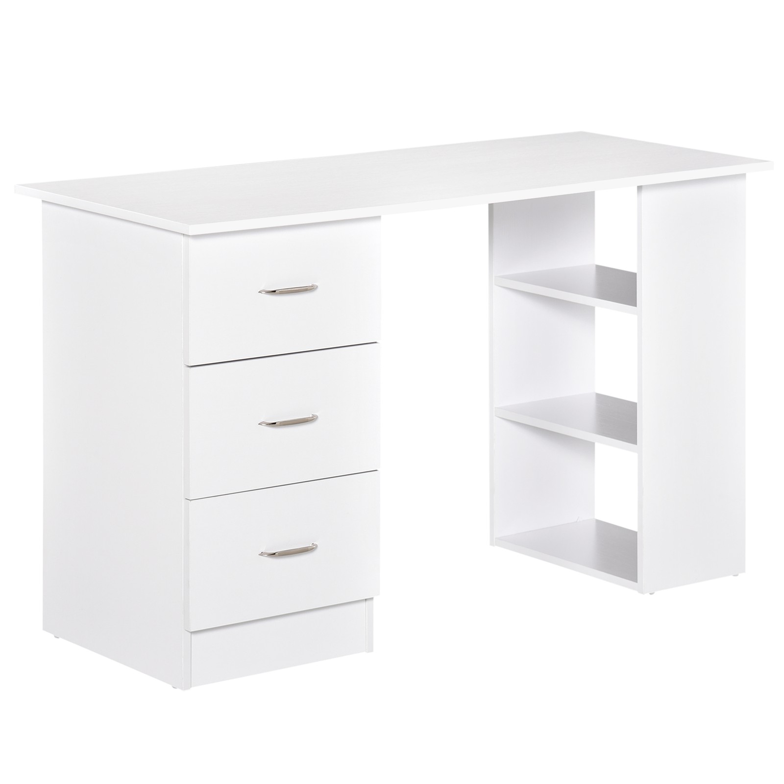 47" Modern Home Office Computer Desk Bookcase Combo