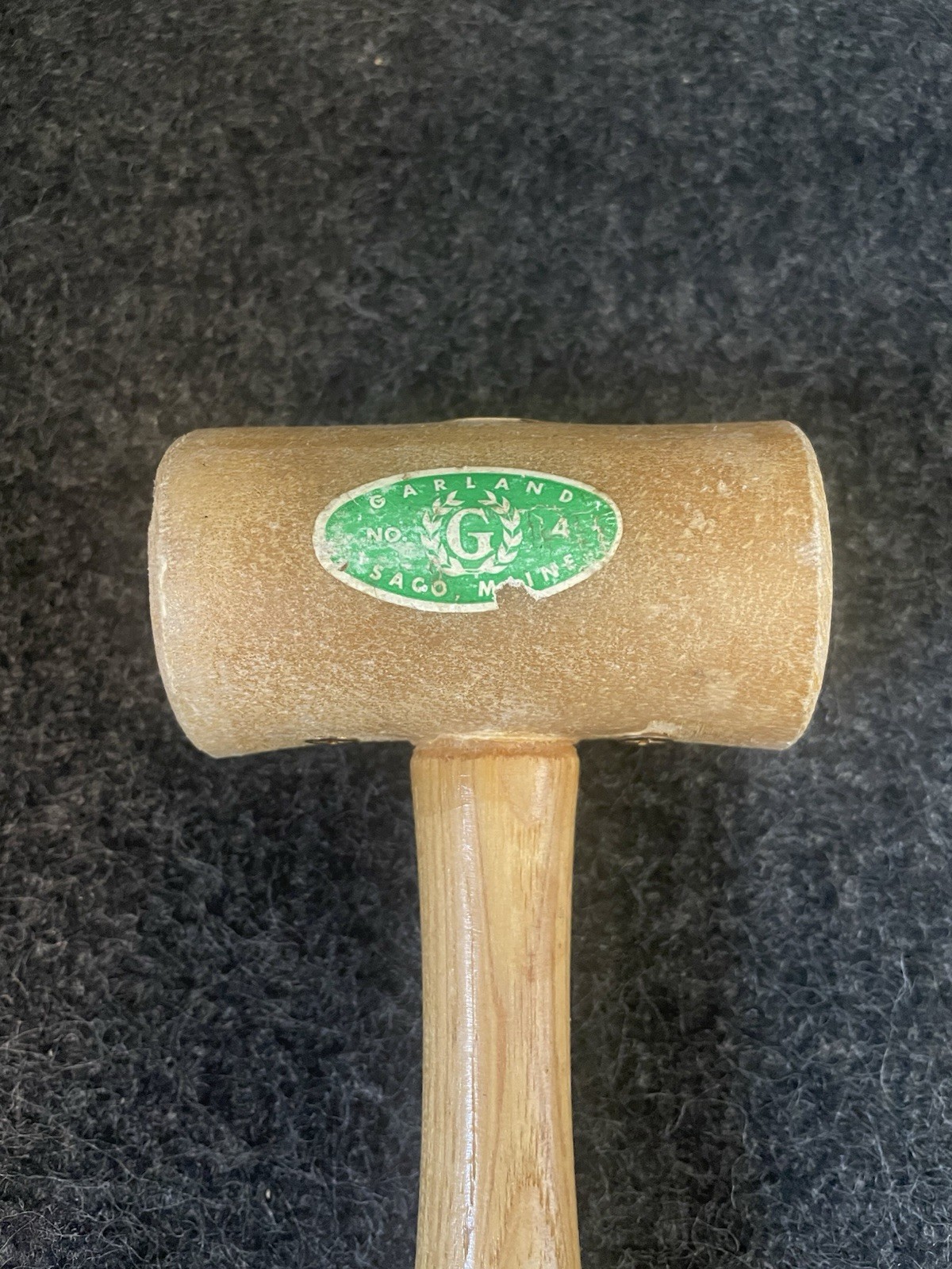 Garland Mallet Rolled Raw Hide No. 4 Made in Maine USA