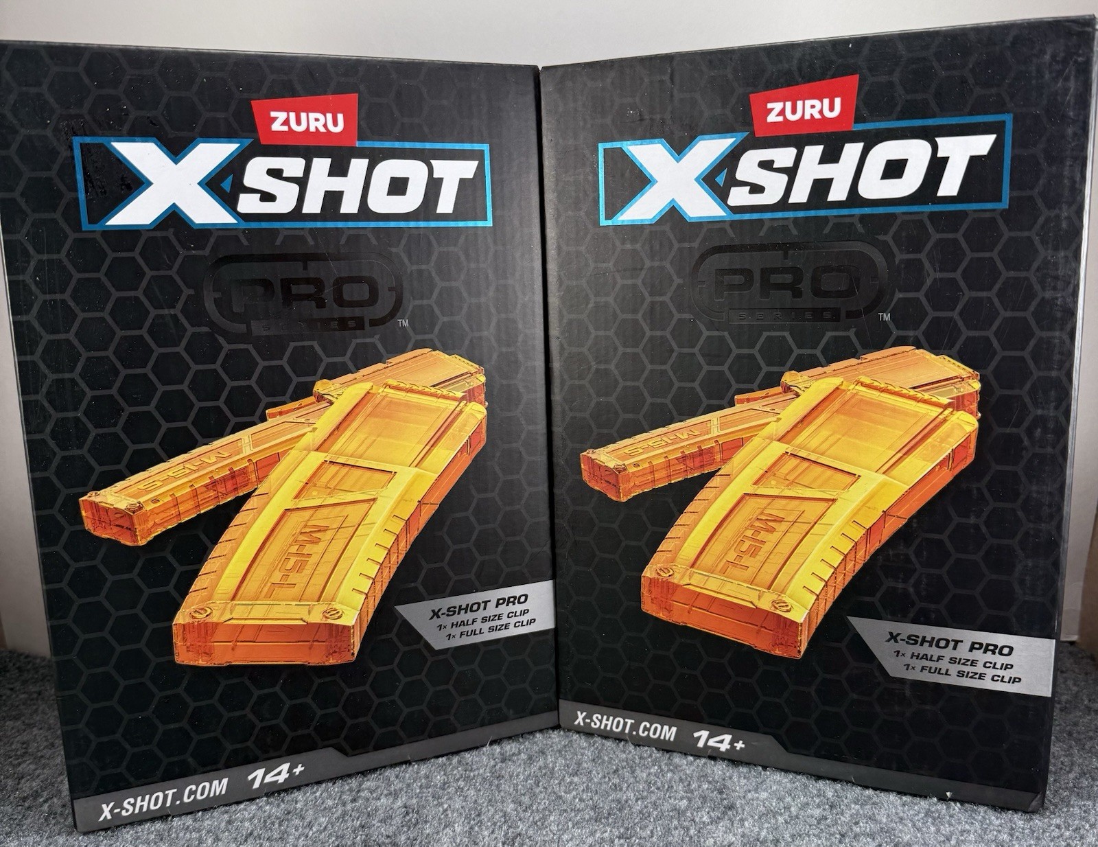 Zuru X-Shot X Shot Pro 1x Half Clip & 1x Full Clip. Clips only Lot of 2-4 Clips