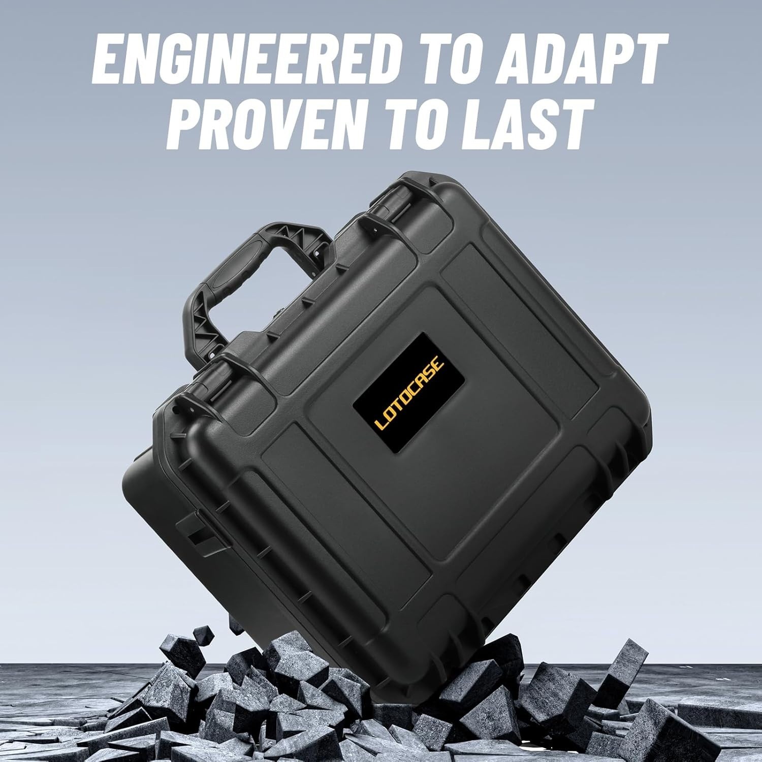 Case for Cordless Drill/Impact Driver Set, Waterproof Hard Tool Box for Dewalt