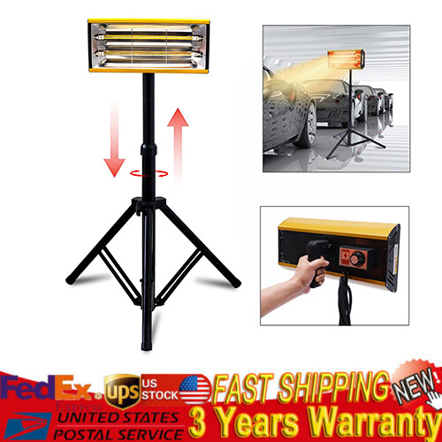 2000W 110V Infrared Paint Curing Lamp Auto Body Heating Booth Spray Heater Light