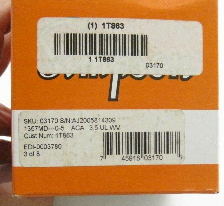 New SIMPSON 03170 Analog AC Current Power Panel Meter (0A to 5A) - PPD Shipping