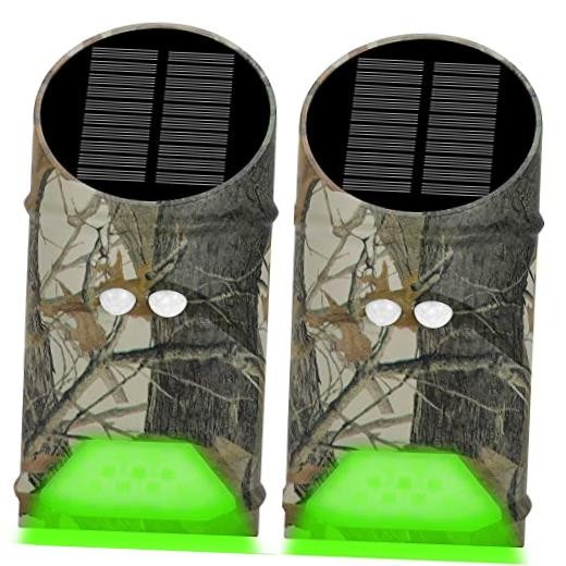 Solar Green Game Feeder Lights with Motion Activated for