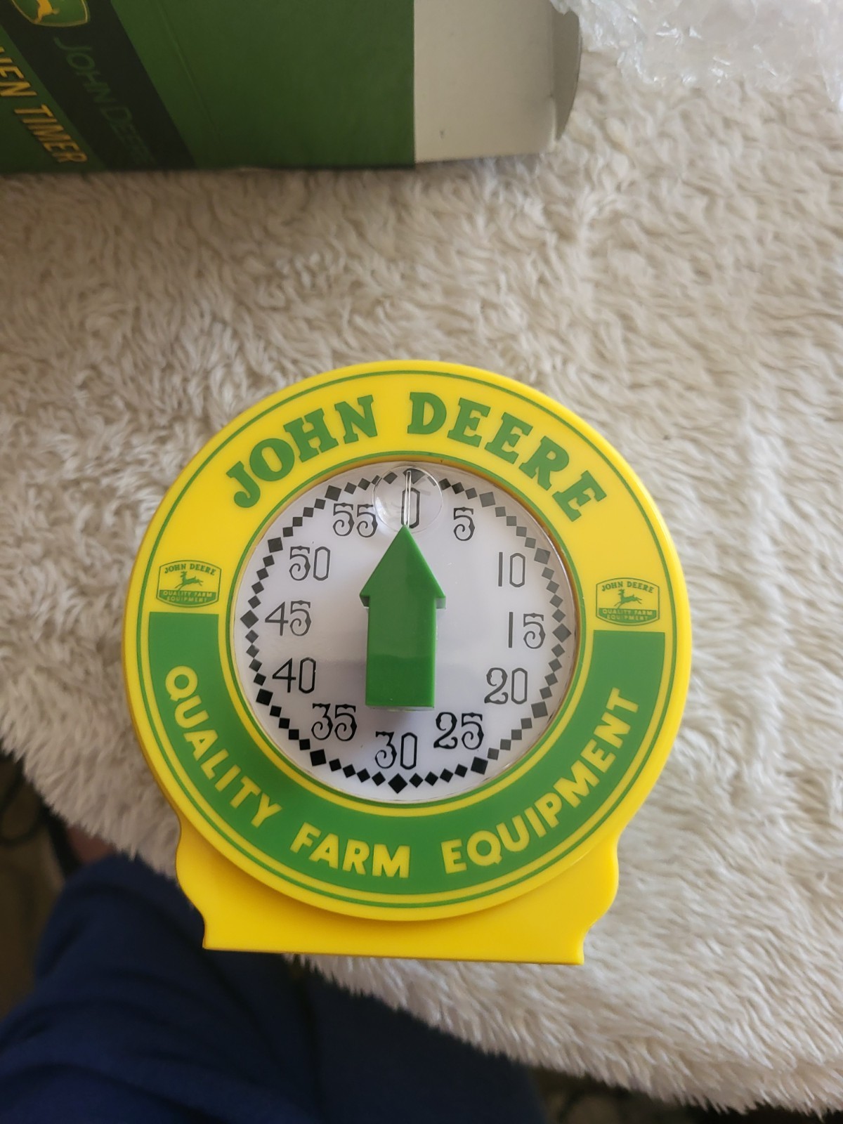 John Deere Mechanical 60-Min Manual Adjustable Timer Vintage Model 1527 3 3/4"