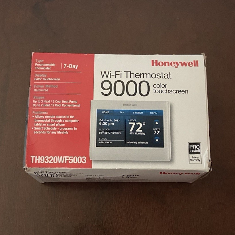 Honeywell 9000 Wi-Fi Color Touchscreen Thermostat TH9320WF5003