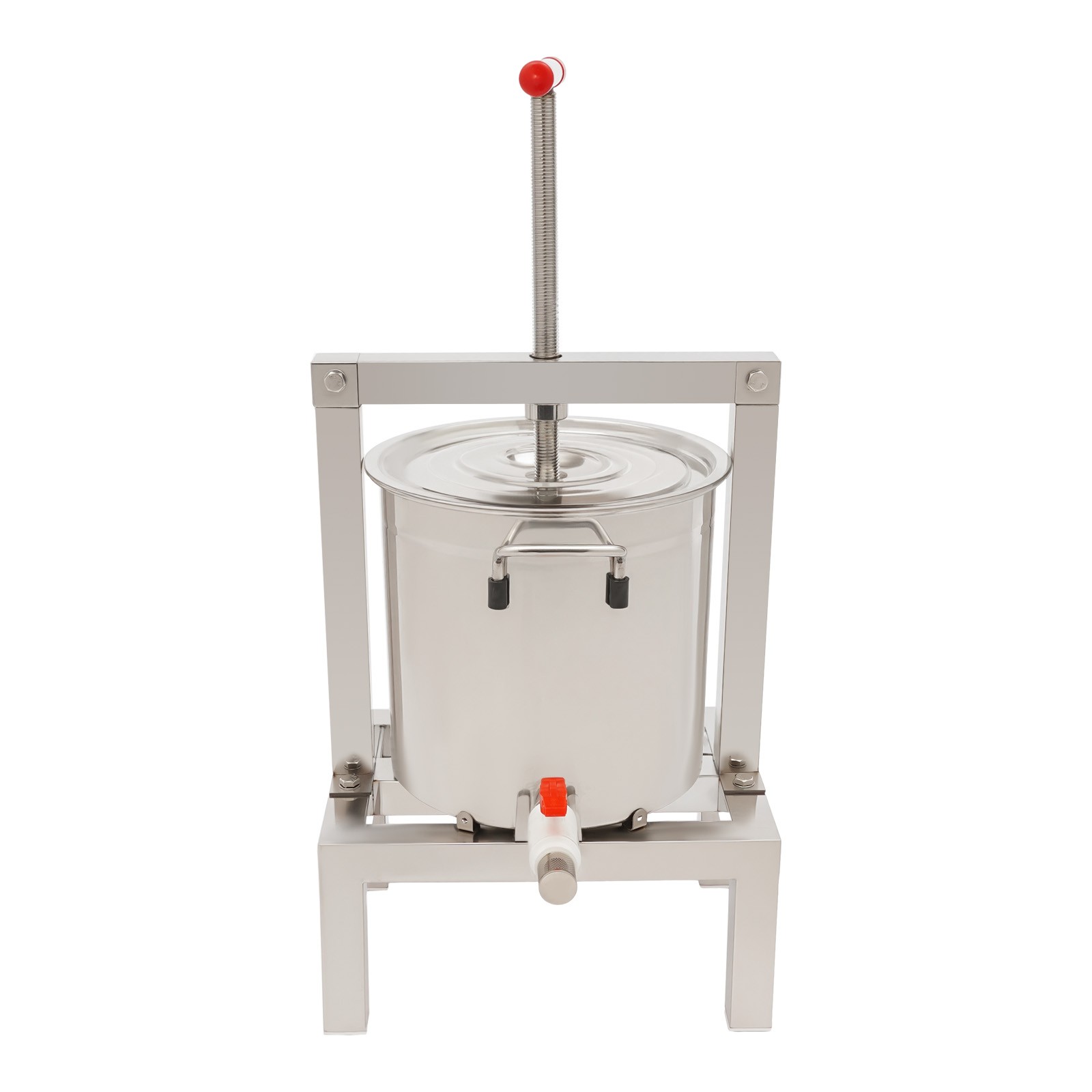 Manual Fruit Juicer Grape Wine Juice Maker Extractor 10L with Press Handle
