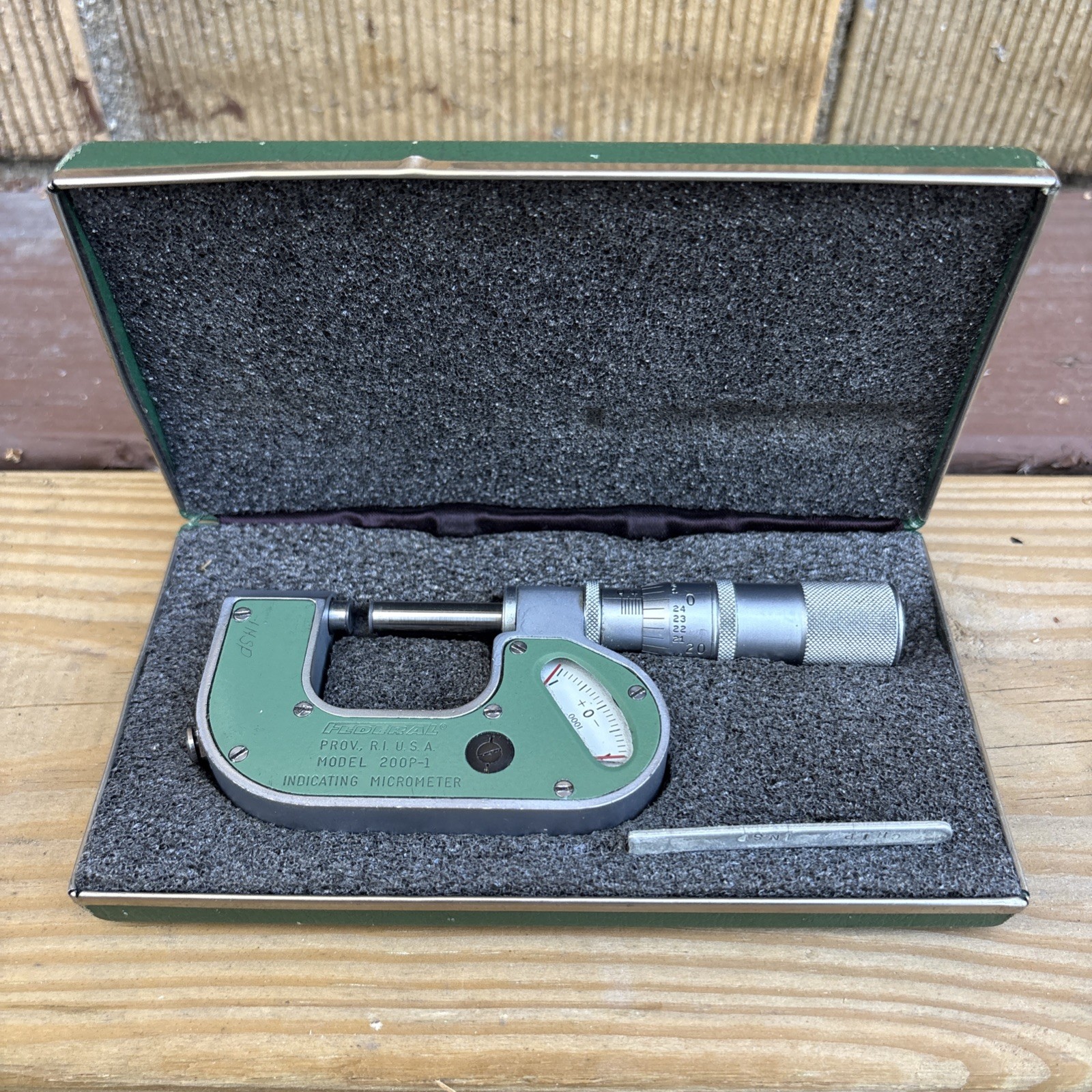 Federal 200P-1 Indicating Micrometer with Case