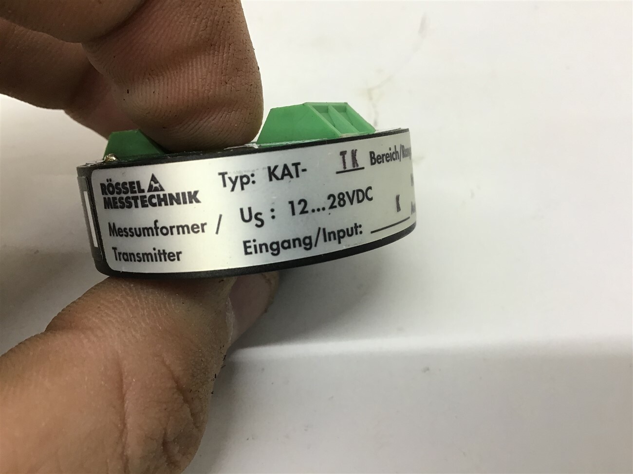 Rossel Messtechnik KAT-TK Type K 12-28 VDC Temperature Transmitter