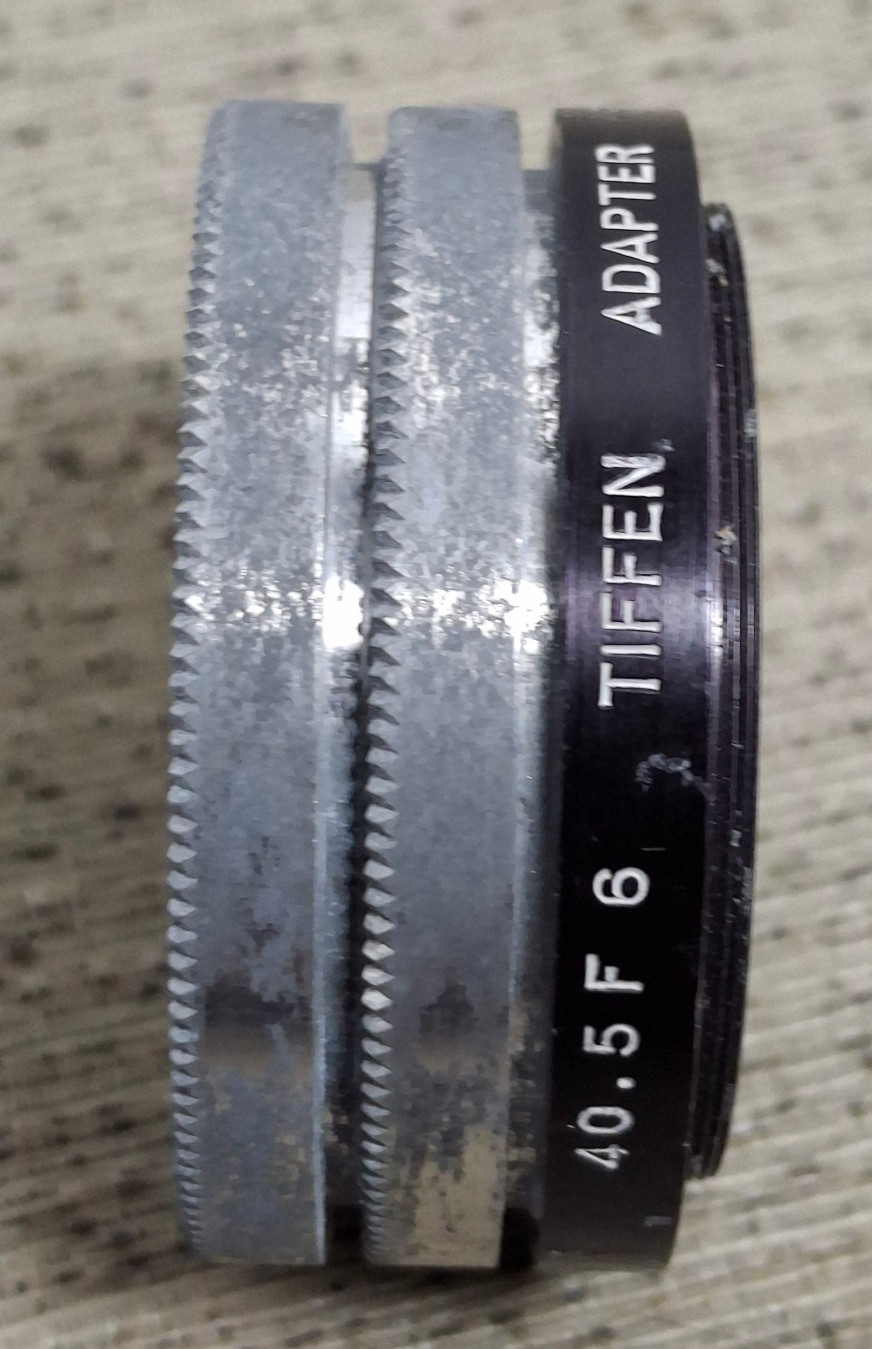 Tiffen 40.5mm Series 6 Camera Lens Filter  Ring With "2" Retaining Rings