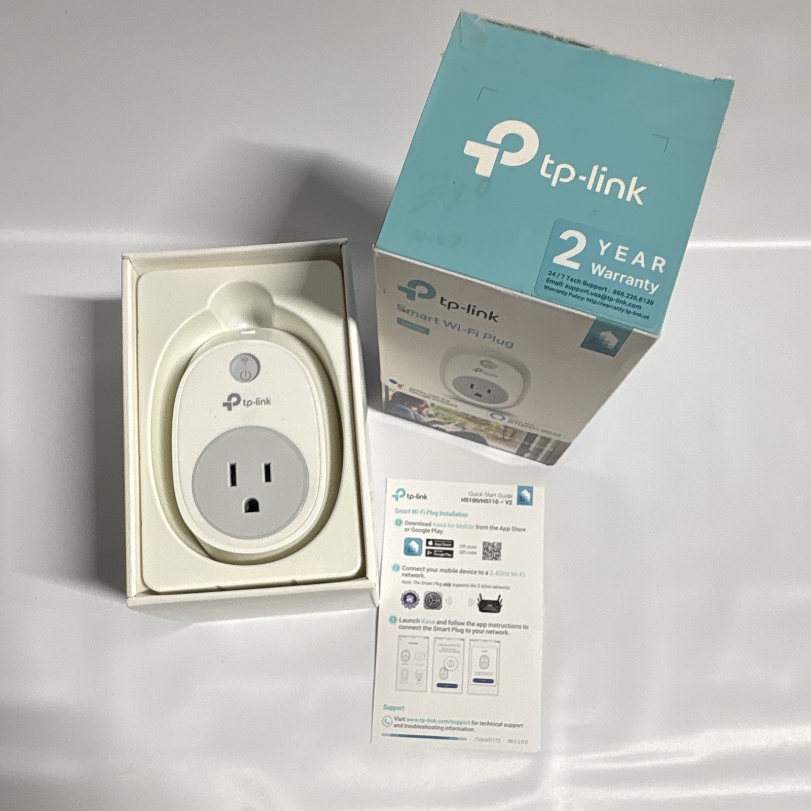 TP-LINK HS100 Smart Wi-Fi Plug White, Alexa/Google, App Remote Scheduling