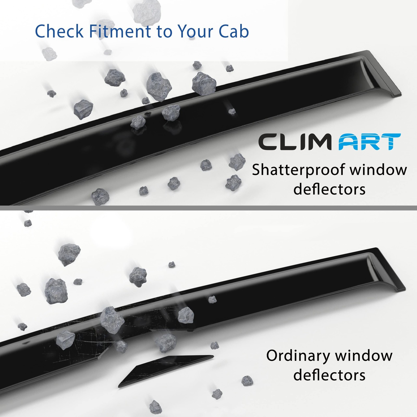CLIM ART Incredibly Durable Rain Guards for Dodge Durango 2011-2026, Original...