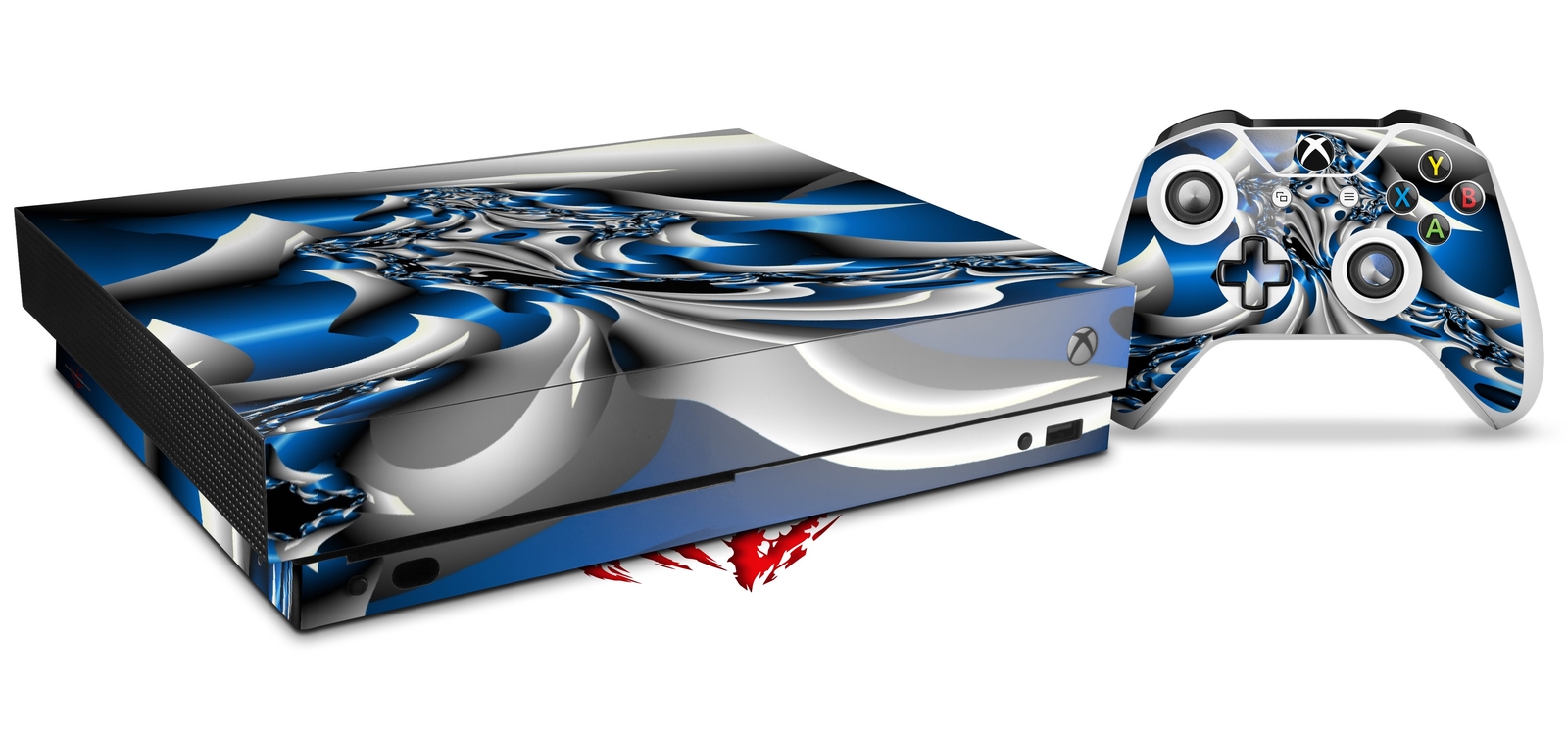 Skin for XBOX One X Console Controller Splat Decal