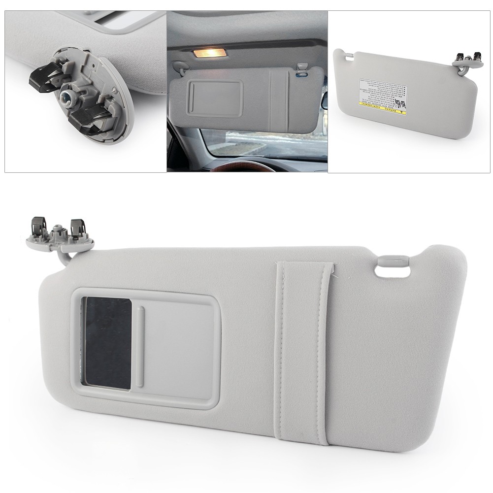 Left Driver Side Gray Sun Visor For 2007-2011 Toyota Camry 4320-06800-B0