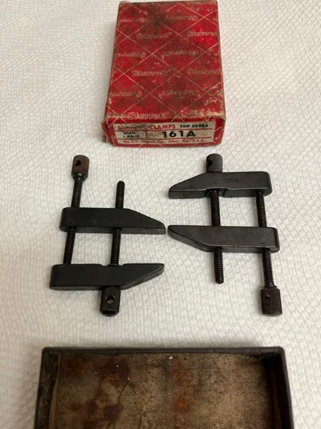 Starrett 161A Toolmakers Parallel Clamps with Box