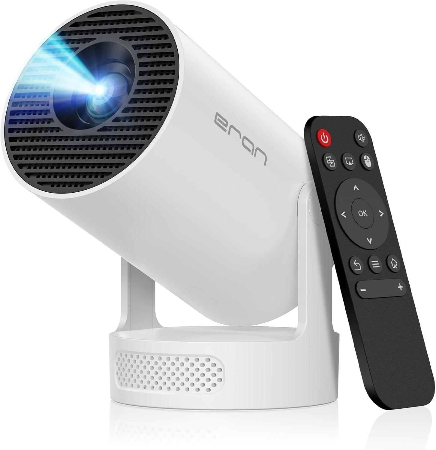Eran Mini Projector: Bluetooth 5.4, WiFi6, and 360° Projection Flexibility
