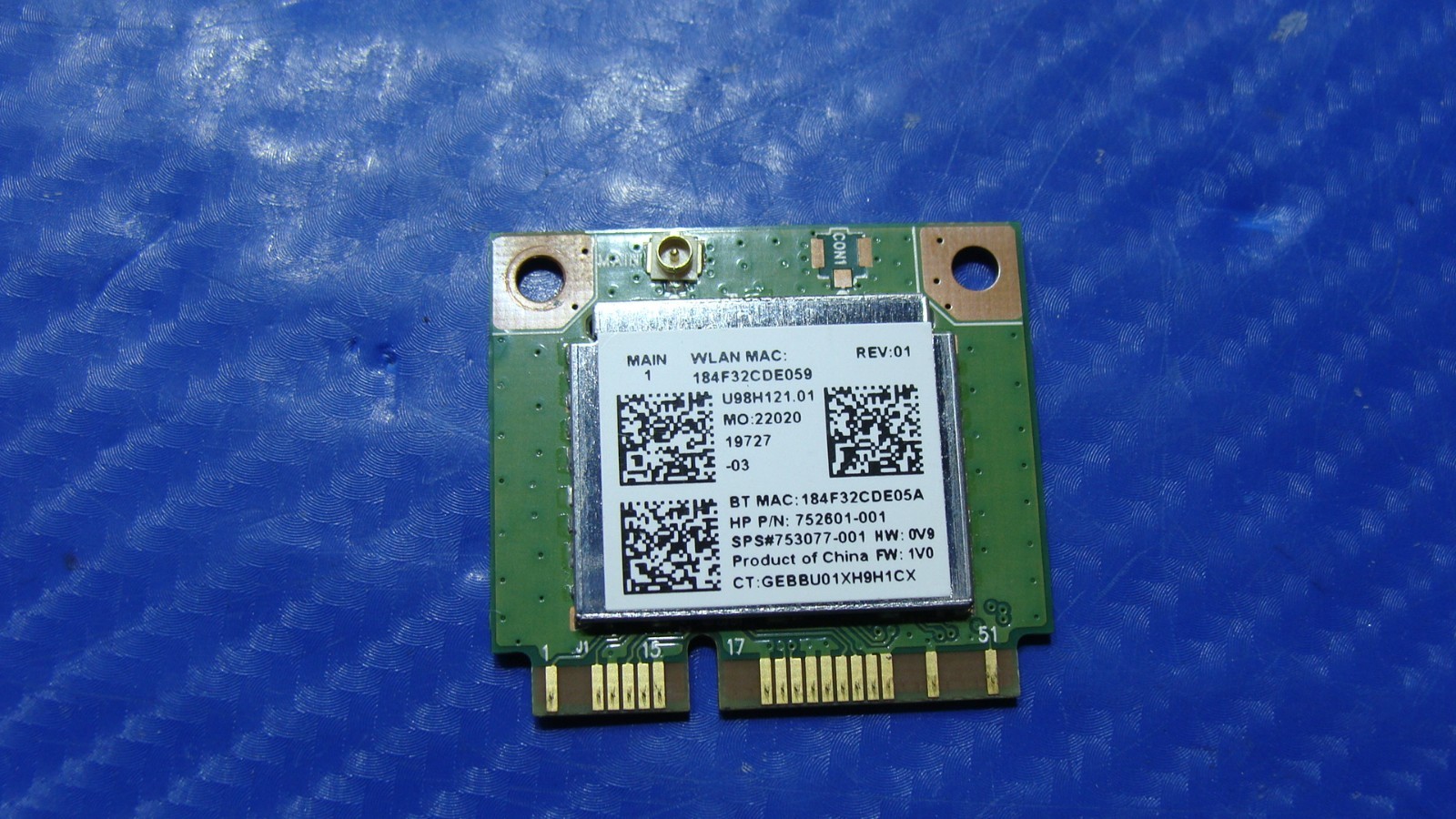 HP Pavilion BE 15-p390nr 15.6" OEM WiFi Wireless Card 752601-001 753077-001 ER*