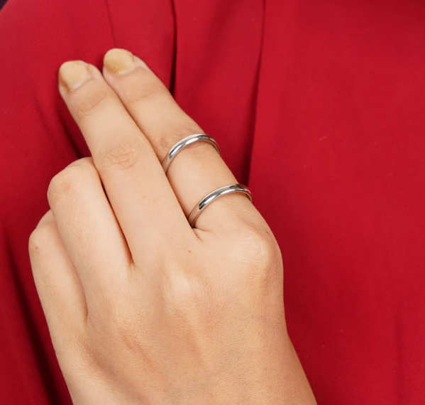 Solid 925 Sterling Silver Arthritis Finger Splint Ring Handmade Thumb Ring SR350
