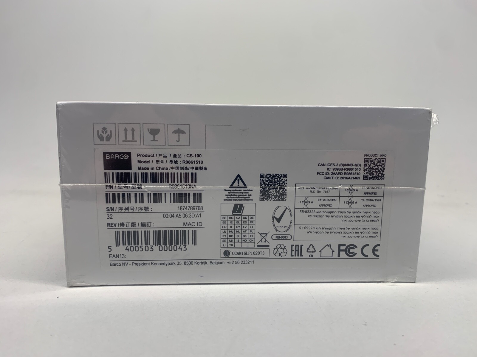 Barco ClickShare CS-100 Wireless Presentation System R9861510NA