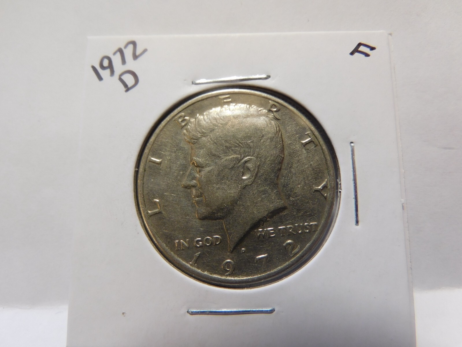 1972 D Kennedy Half Dollar-Very Good to Fine Circulated Condition