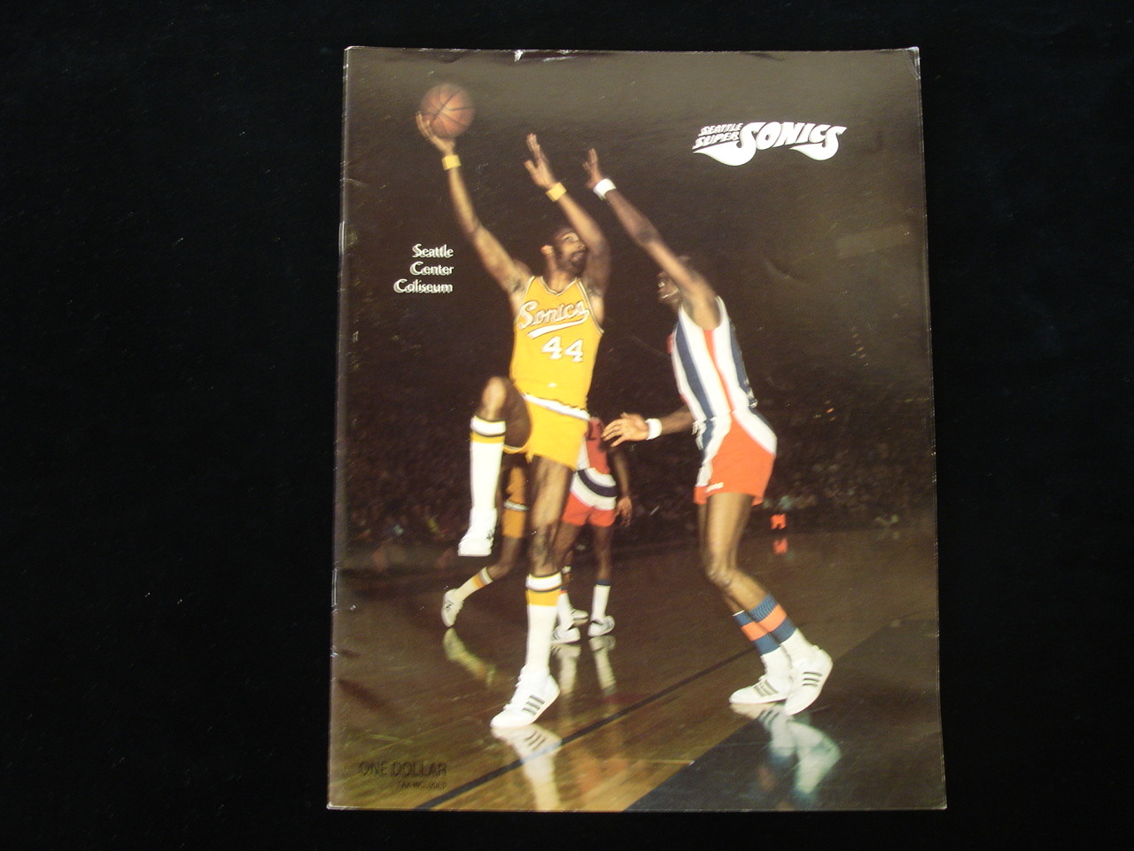 January 31, 1972 Houston Rockets @ Seattle Supersonics NBA Program