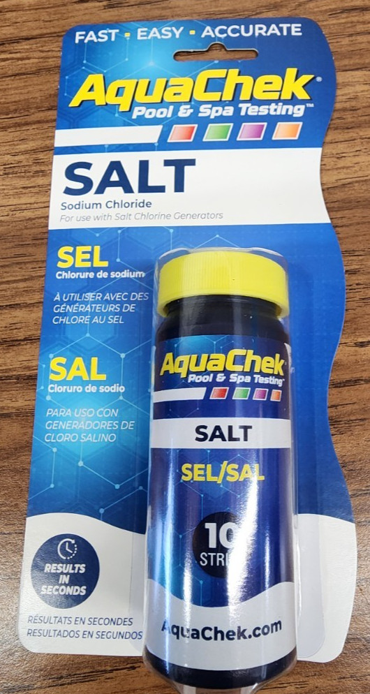 NEW SEALED AquaChek Pool & Spa Test Strips for Salt Water 10 Pack