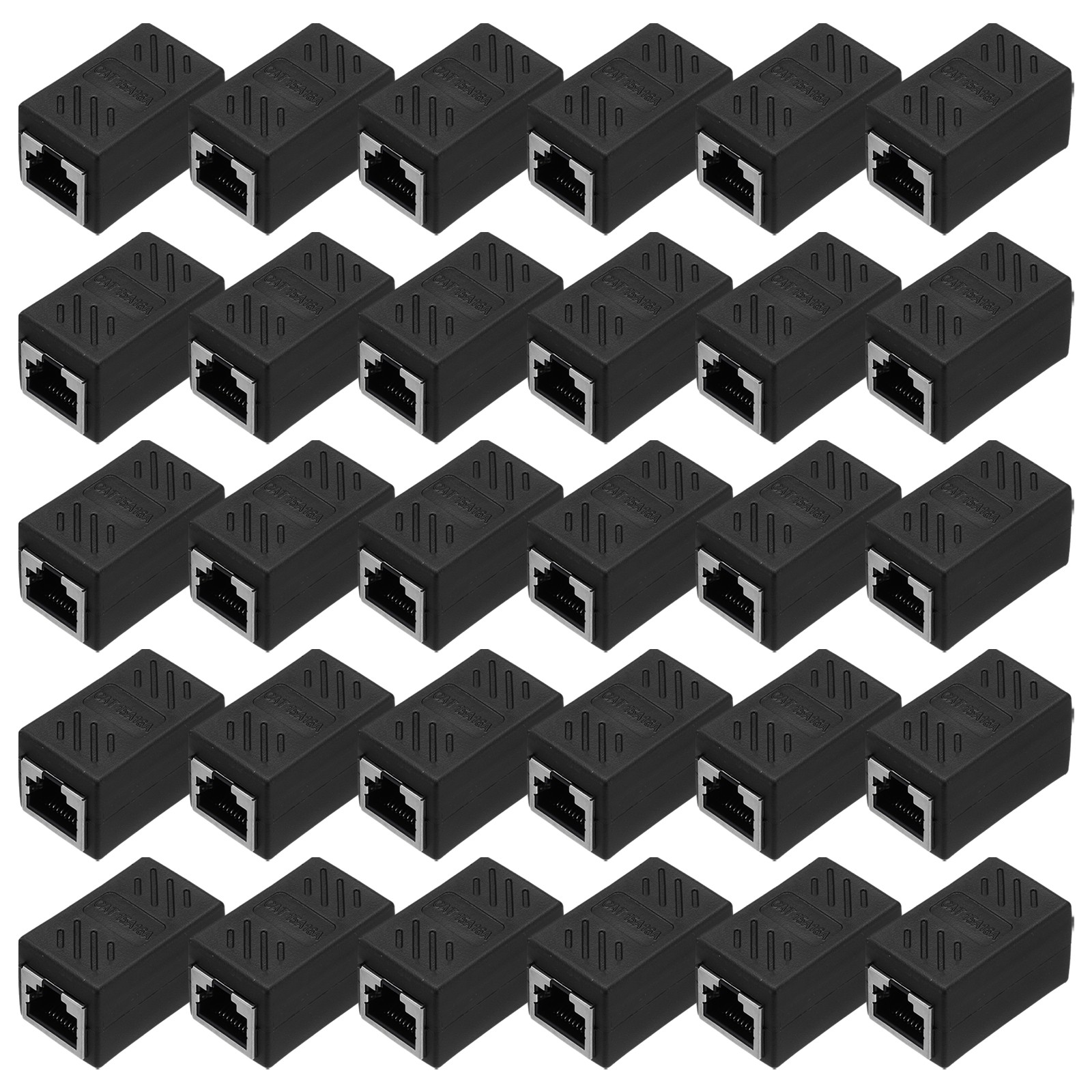 30 Pcs RJ45 Ethernet Coupler, Cat6 Coupler for Cat8/Cat7/Cat6/Cat5e/Cat5,Black