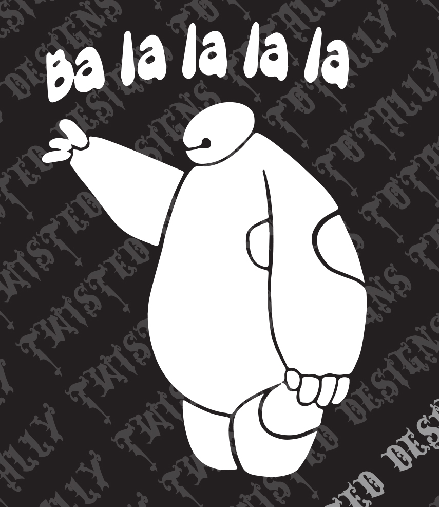 Bay Max Big Hero 6 fist bump car truck vinyl decal sticker BayMax funny