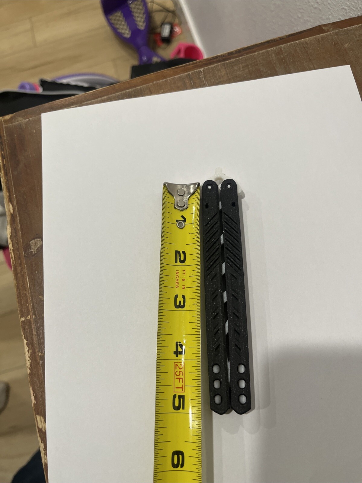 Practice Butterfly Knife, Practice Blade, 3D Printed