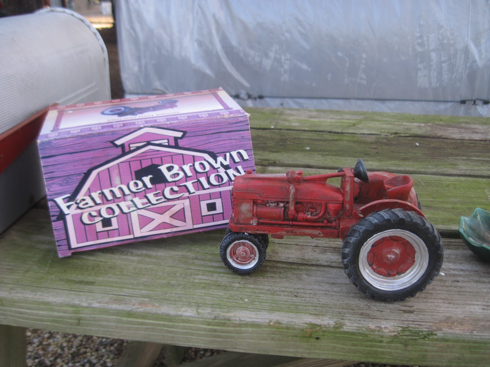 Farmer Brown Collectible Ceramic Tractor, 1:16 Scale, Replica of an H or M