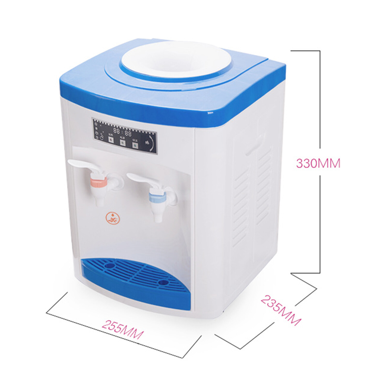 5 Gallon Cold + Hot Water Cooler Dispenser Freestanding Top Loading Detachable!