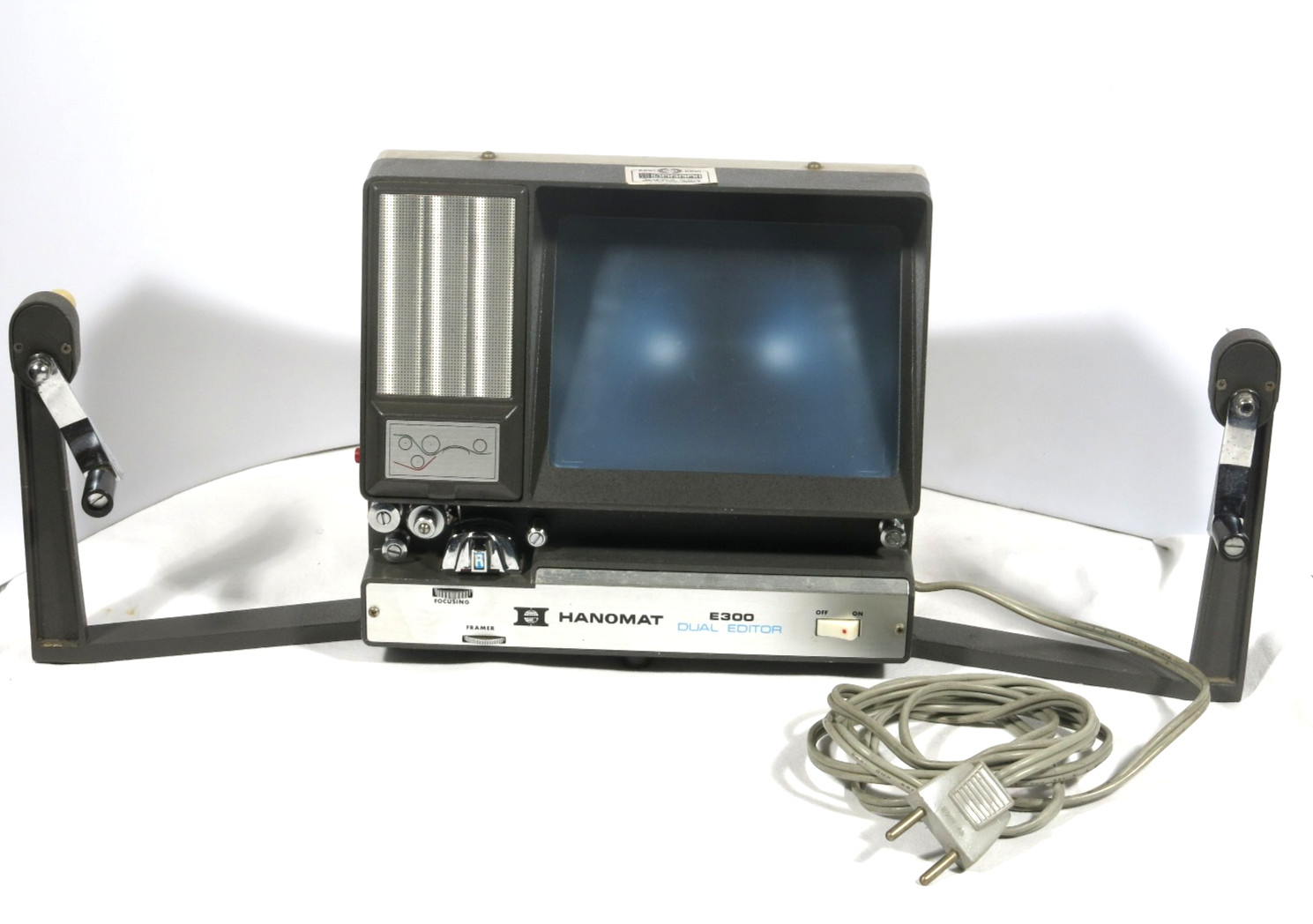 PRL) HANOMAT E300 DUAL EDITOR HEADSET VIDEO PROJECTOR FILM SUPER 8mm