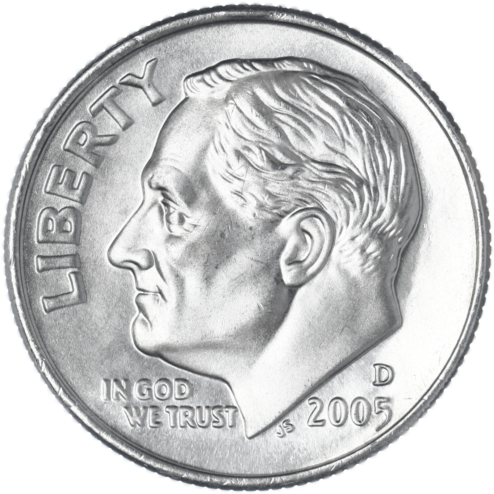 2005 D Roosevelt Dime Satin Finish