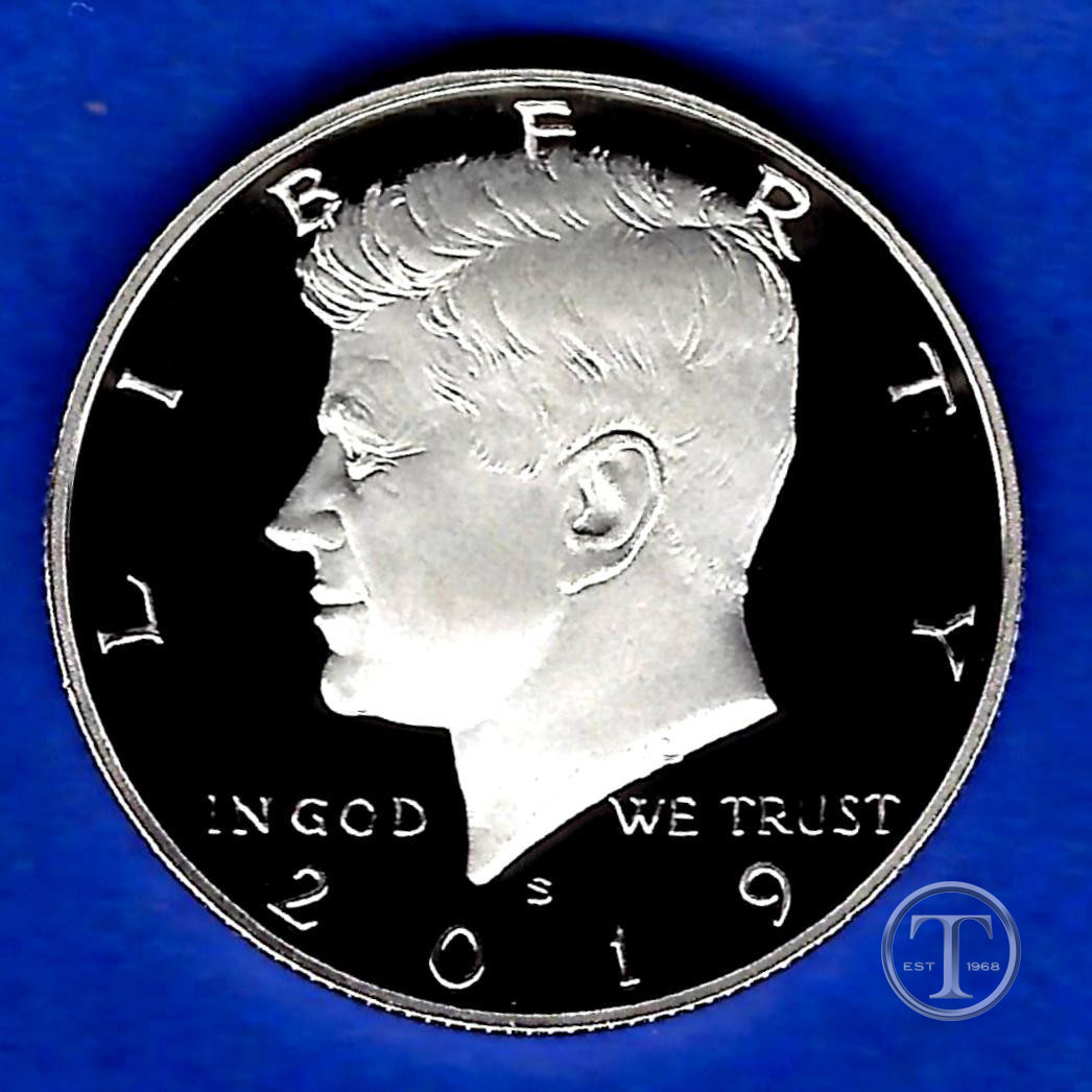 2019 S Clad Proof Kennedy Half Dollar- GEM PROOF- IN STOCK