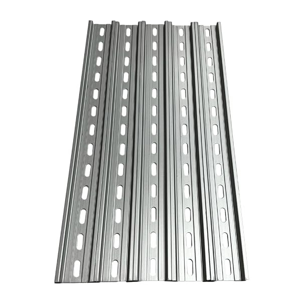 T&G 5 Pieces DIN Rail Slotted Aluminum RoHS 35mm Wide 7.5mm High 13"