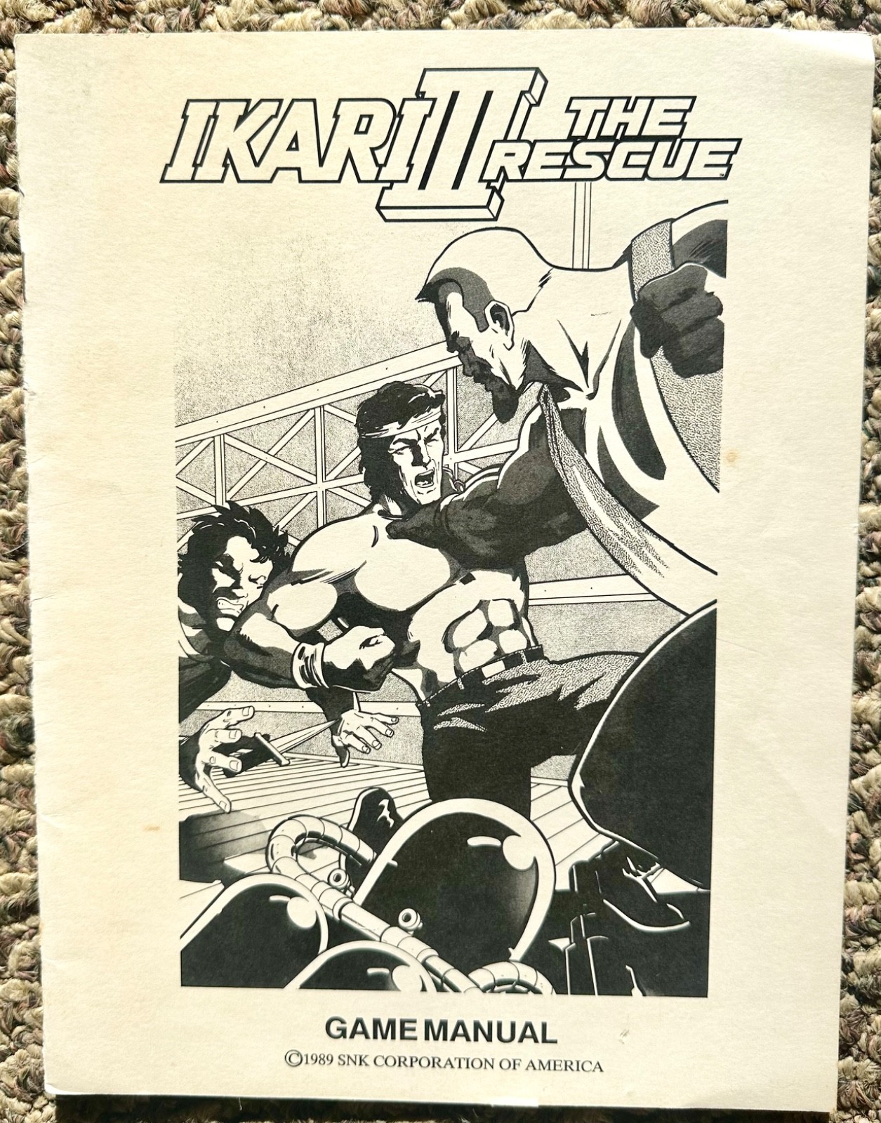 IKARI III THE RESCUE 1989 ORIGINAL VIDEO ARCADE GAME OWNER SERVICE REPAIR MANUAL