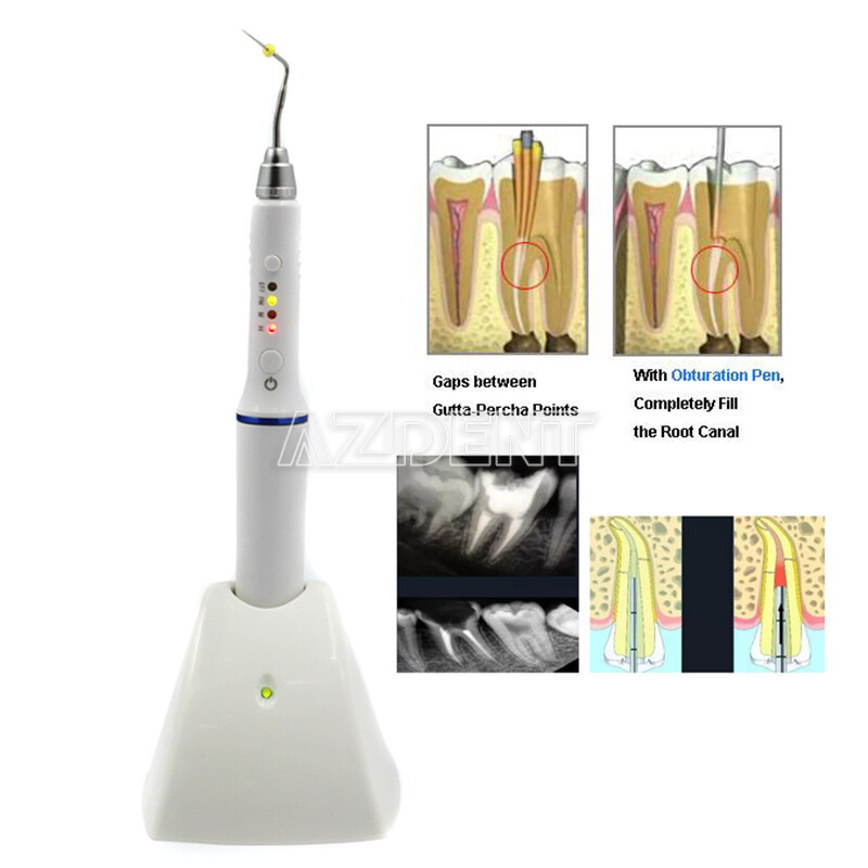 Dental Cordless Gutta Percha Obturation System Endo Heated Pen Handle/4pcs Tips
