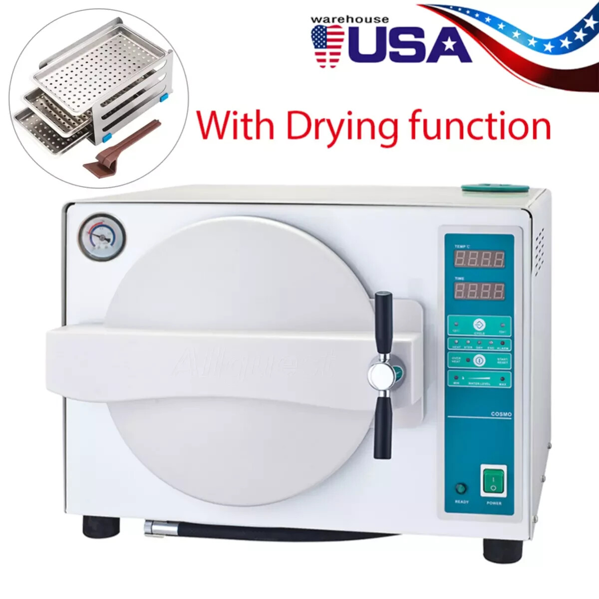 18L Dental Autoclave Steam Sterilizer Medical Sterilizition with Drying Function