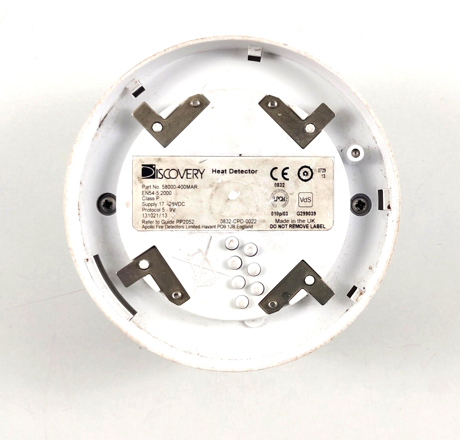 Apollo / Discovery 58000-400MAR Heat Detector Without Base