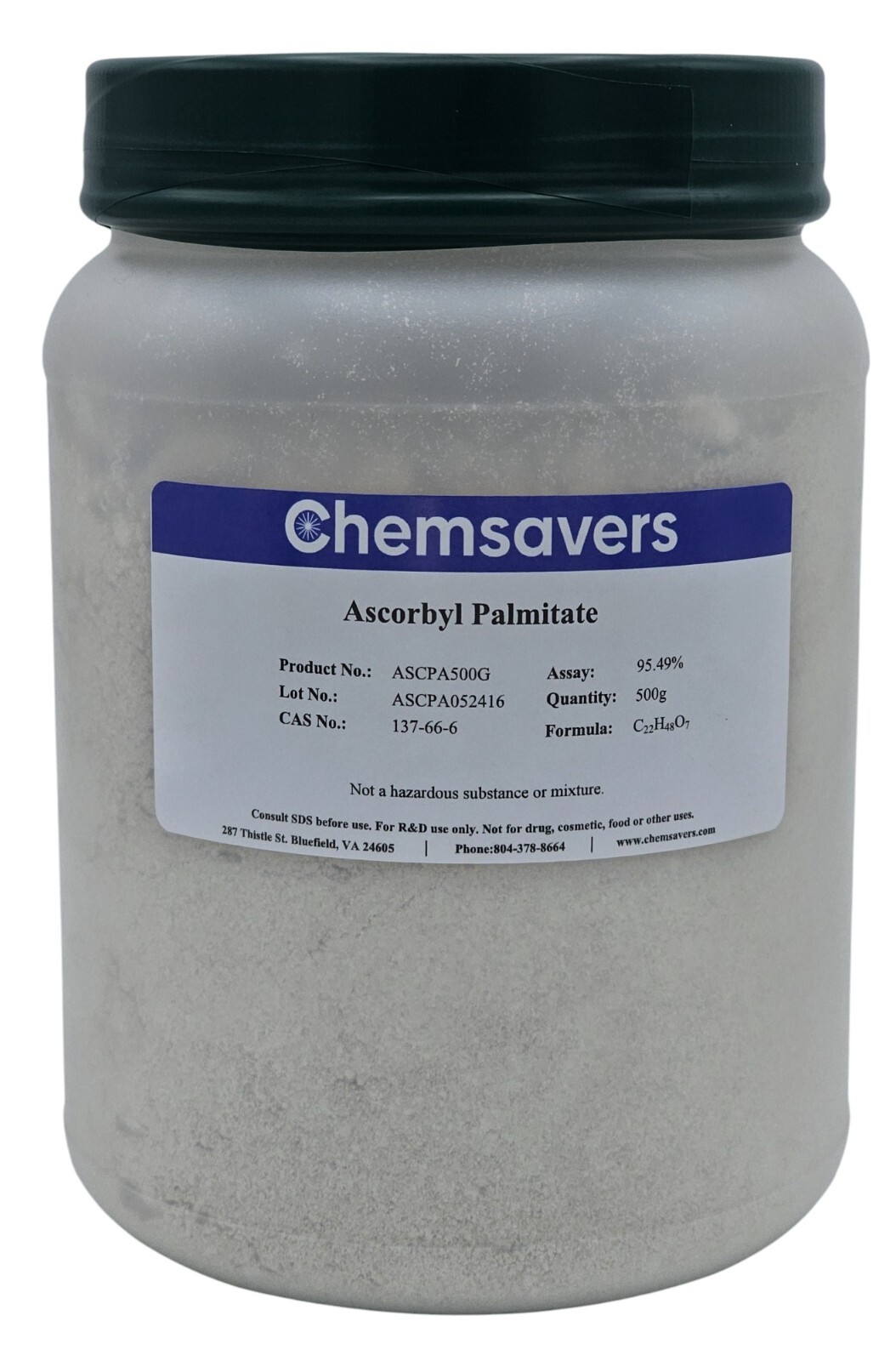 Ascorbyl Palmitate, 95.49%, 500g
