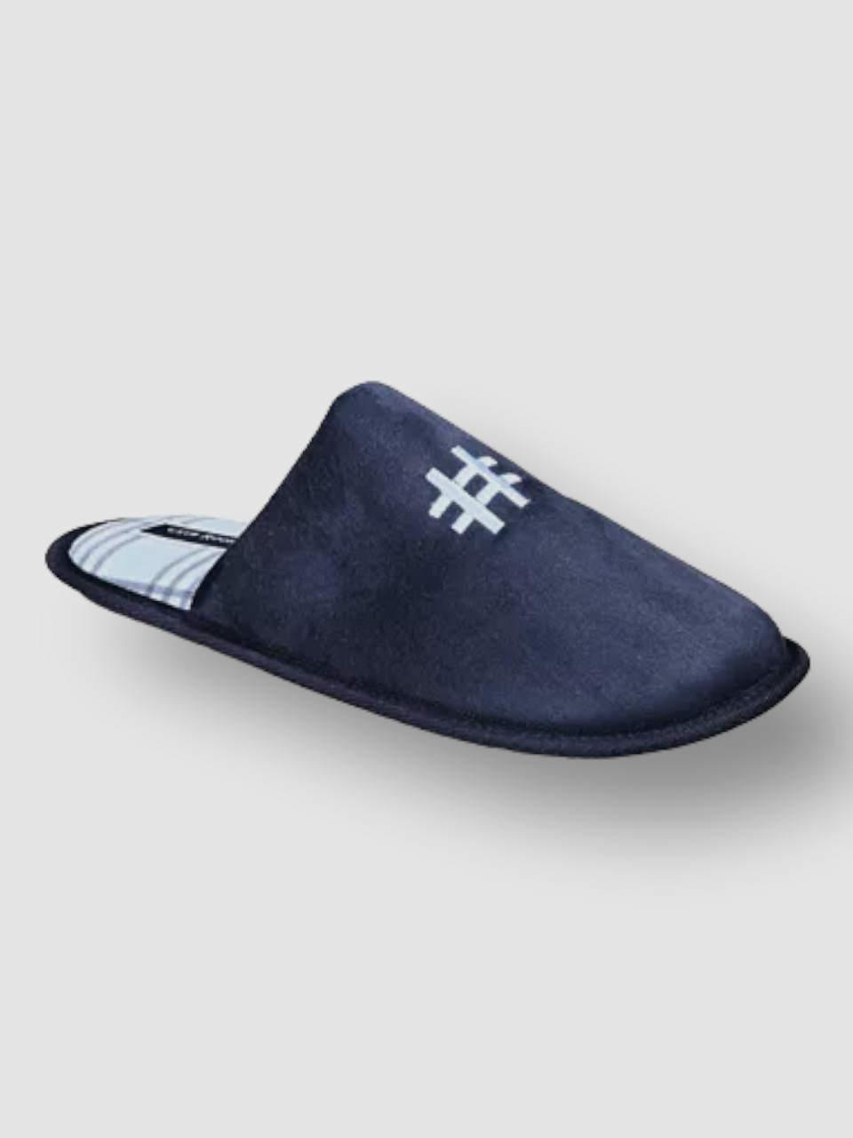 $31 Club Room Men's Blue #1 Papa Embroidered Slippers Shoes Size US M (8-9)