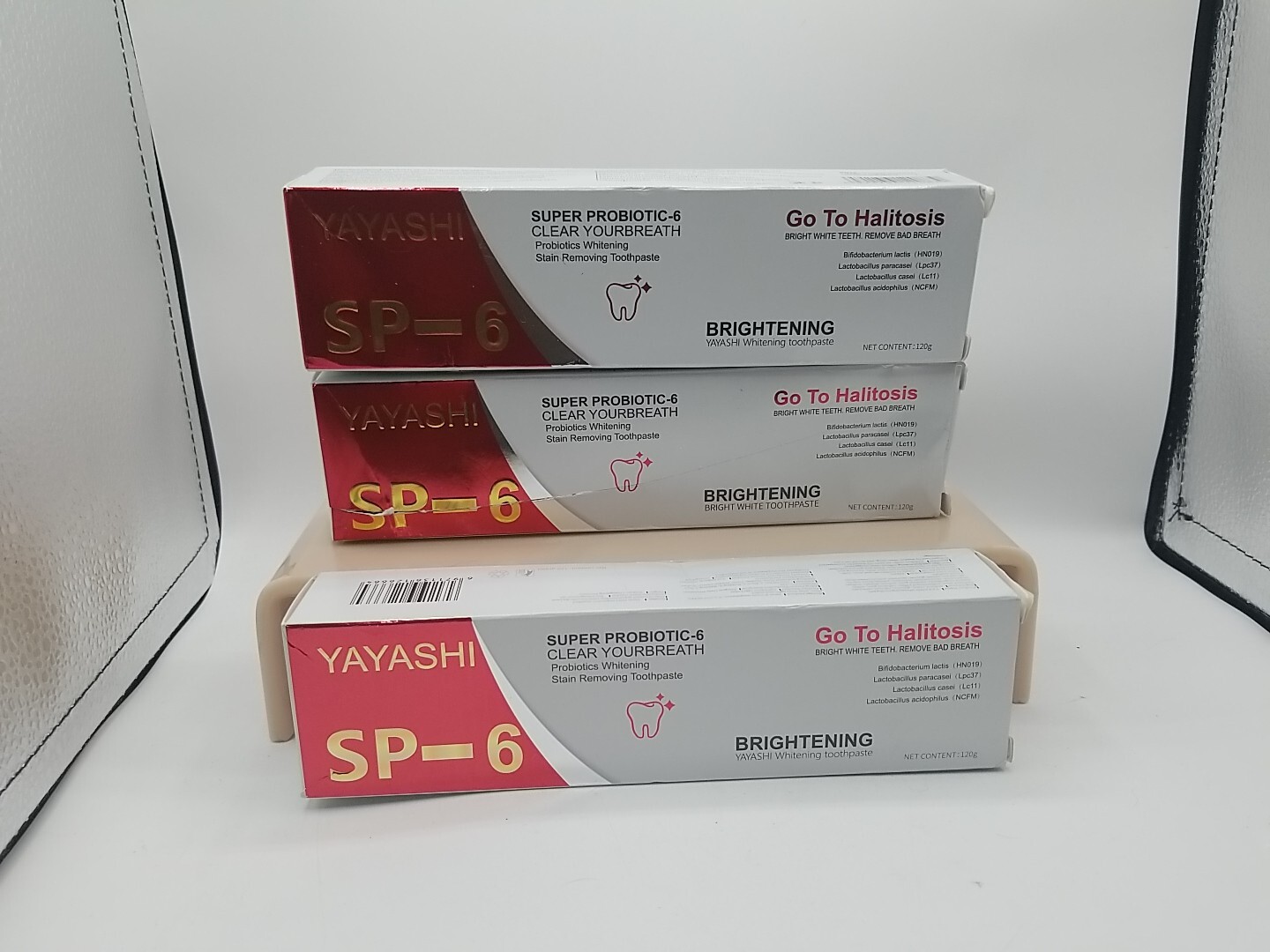 Lot Of 3  Yayashi SP-6 Probiotic Whitening Toothpaste Oral Health NEW 120g