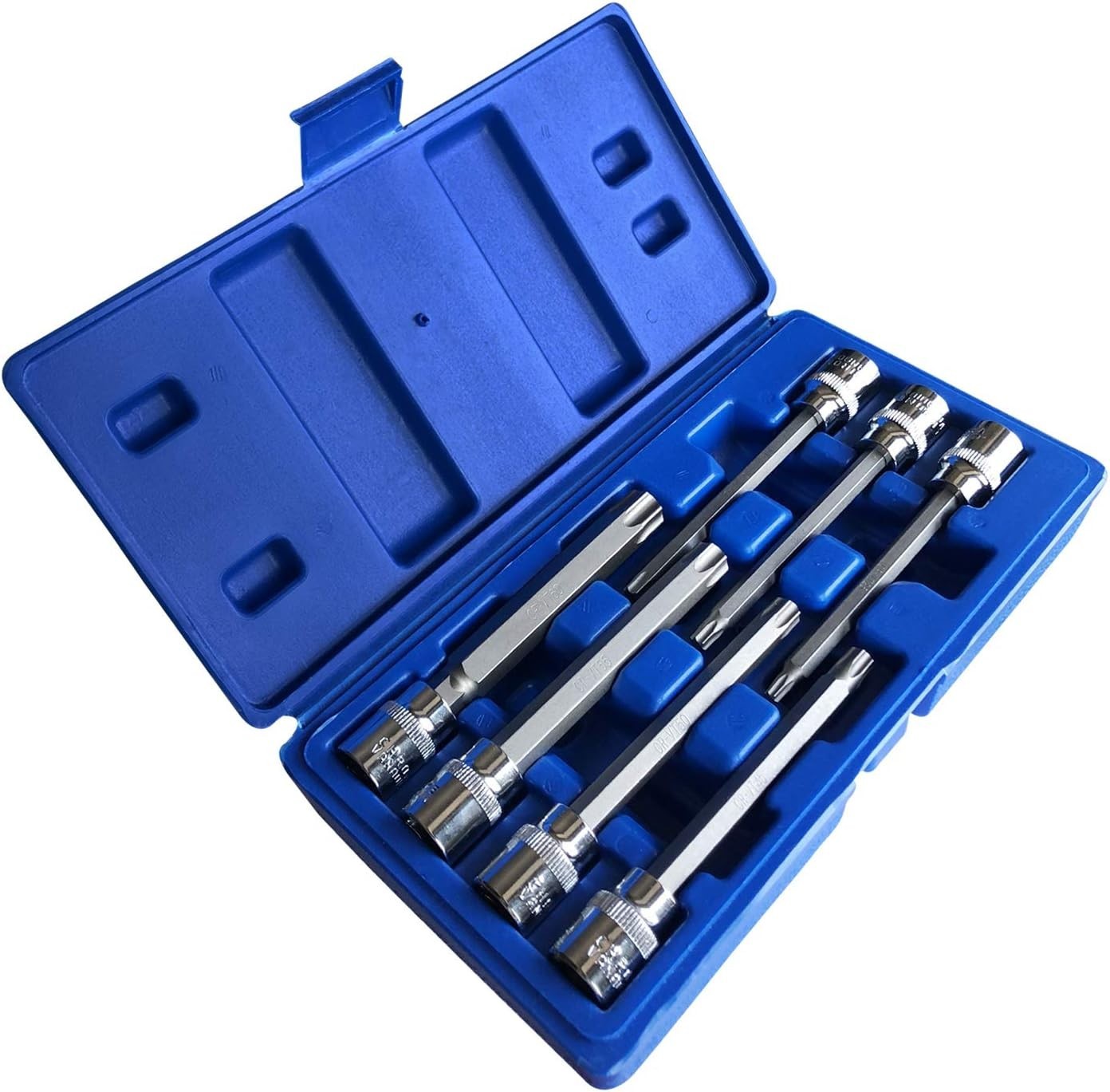 Juego de 7 dados Torx extra largos con punta de estrella, T25-T60 CR-V, entrada