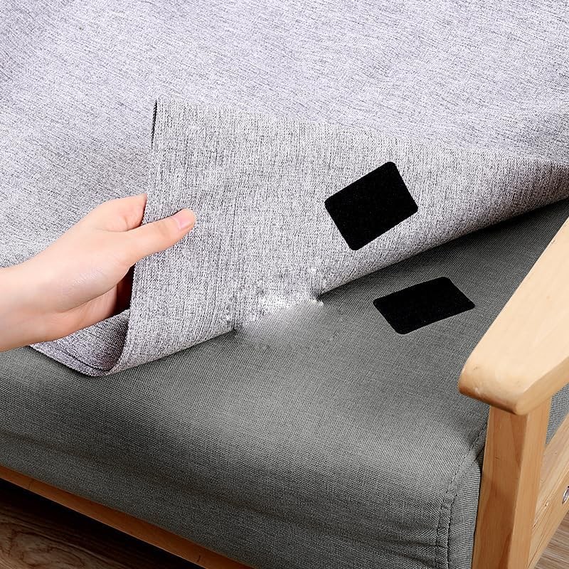 20 Pack Hook and Loop Tape Adhesive Double Sided Non Slip Couch Cushion Grip
