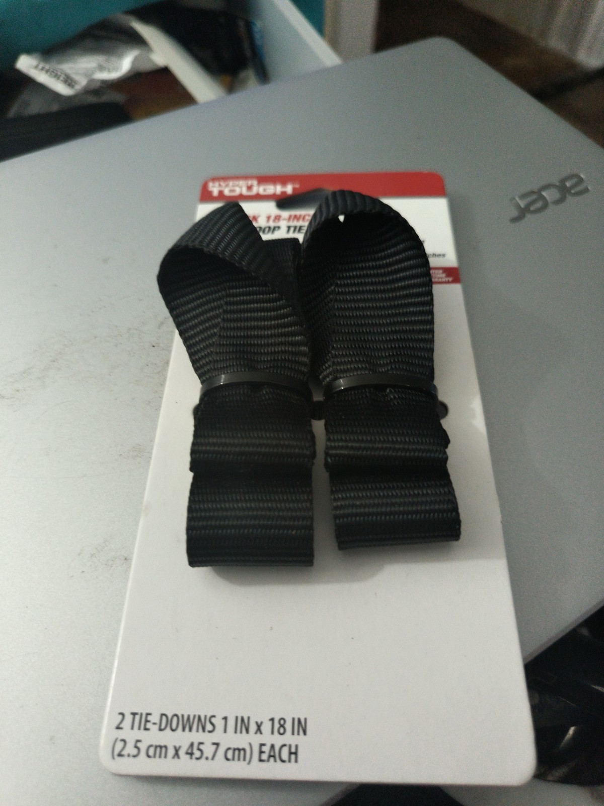 2 Pack 18 Inch Soft Loop Tie Down 1000lbs New.