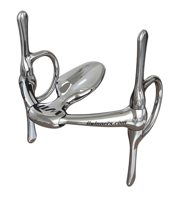 WTP Winning Tongue Plate Full Cheek Show Jumping Correction Bit Extendd Plate 5"