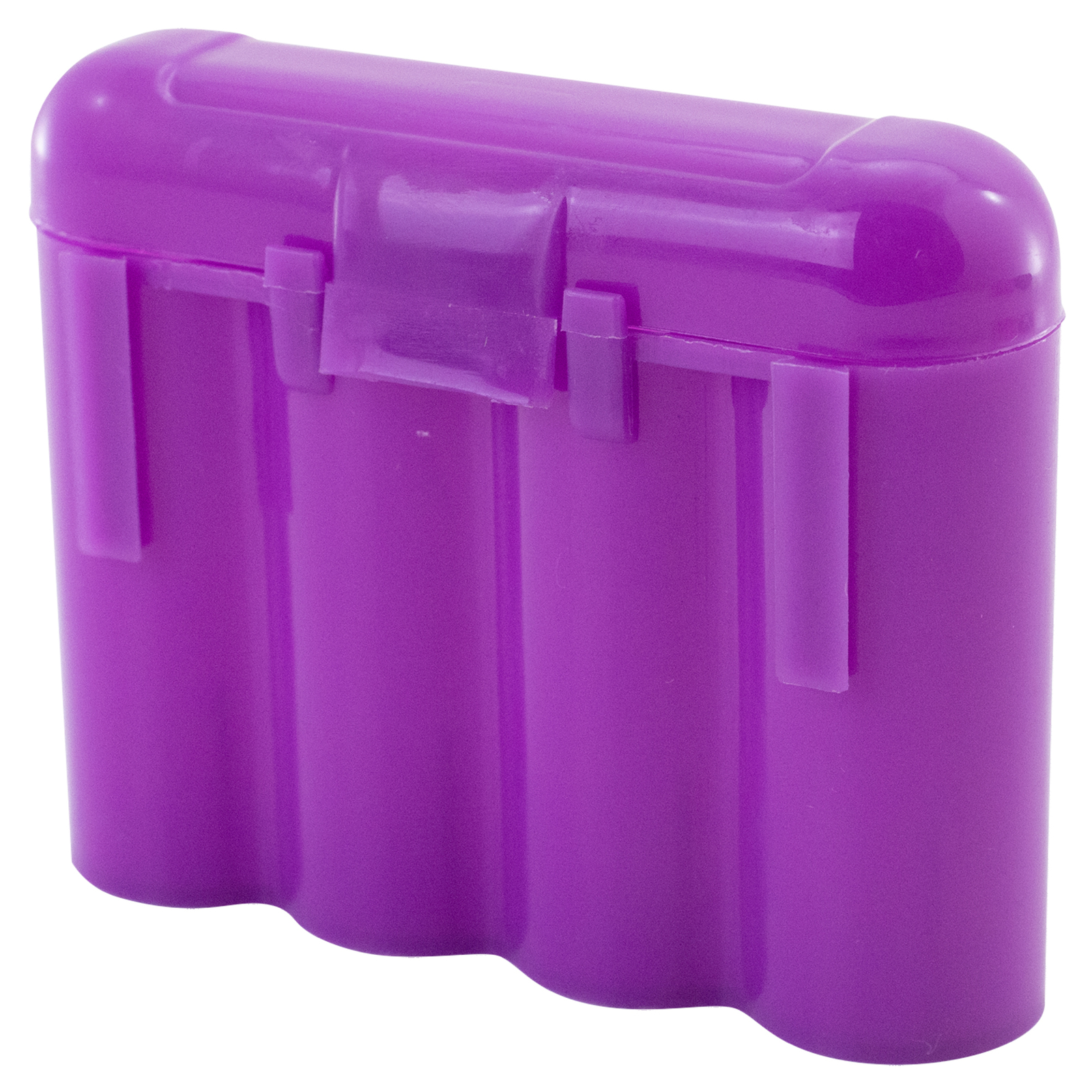 Two (2) EBC Battery AA AAA Purple Plastic Battery Storage Case Holder Box