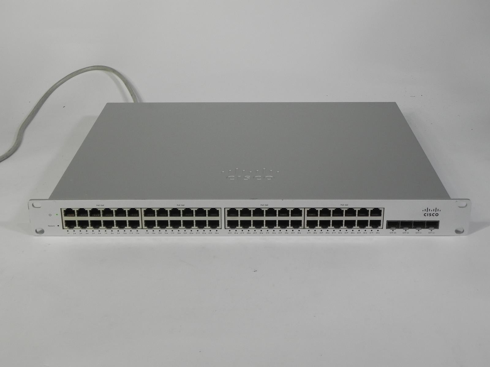 Cisco Meraki MS220-48LP-HW 48-Port PoE+ Gigabit Cloud Managed Switch - UNCLAIMED