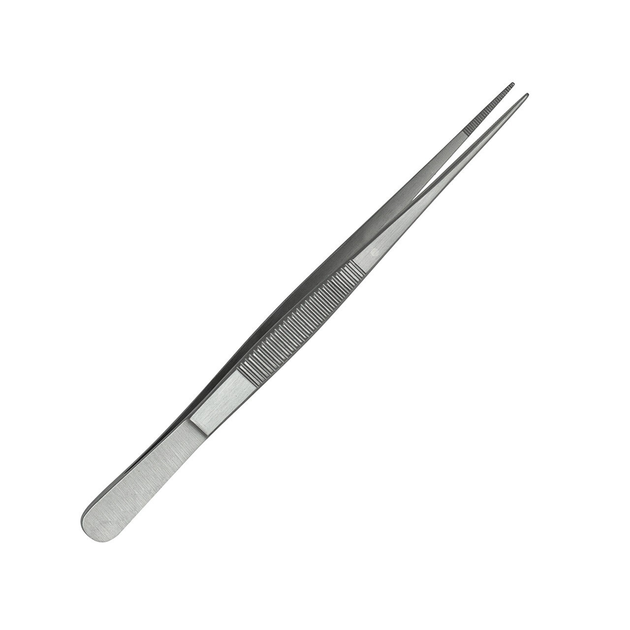 Semkin Dressing Forceps, 6", Straight, Serrated Tips, Premium