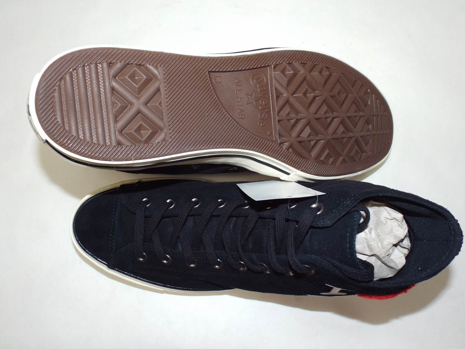 New Mens 12 Converse CTAS 70 Hi I Love NY Black Egret Shoes MSRP $100 161185c