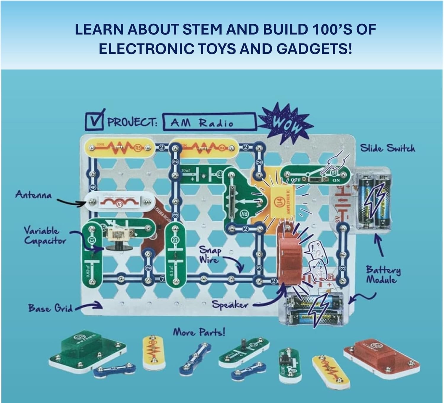 Snap Circuits Classic SC-300 Electronics Kit